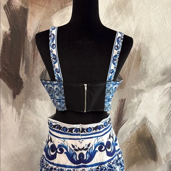 Dolce & Gabbana Blue and White Skirt Set - Picture 5 of 8